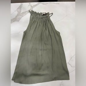 LOFT green halter top